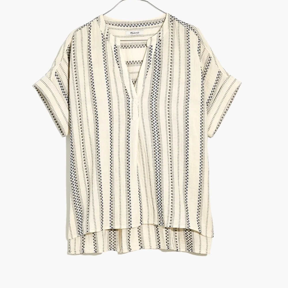 MADEWELL LIGHTSPUN LAKELINE POPOVER TOP - Picture 5 of 8